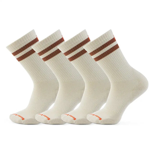 Everyday Athletic Striped Crew Socks 4-Pack