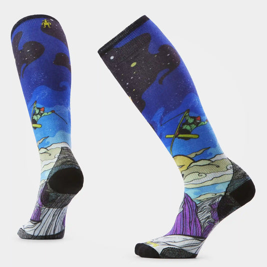 Women's Ski Galactic Ski Print OTC Socks