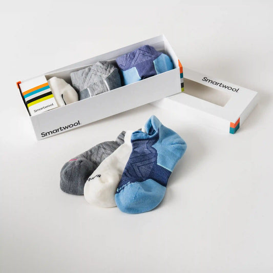 Women's Run Low Ankle Socks Trio Gift Box