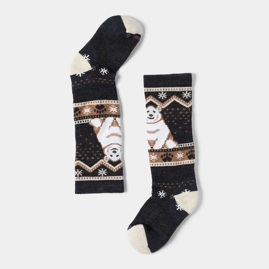 Kids' Wintersport Polar Bear Pattern Over The Calf Socks