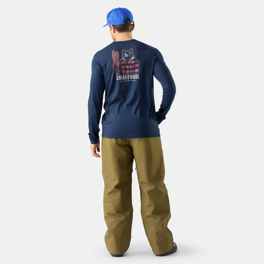 Men's Bearly Plaid Active Long Sleeve Graphic Tee