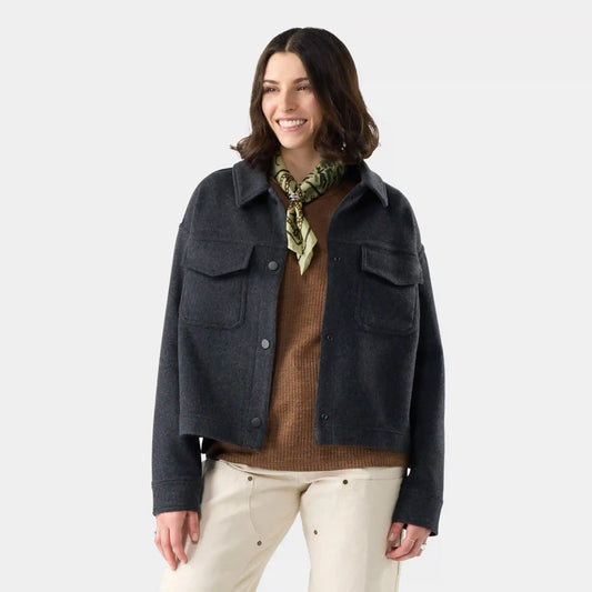 Women's Anchor Line Cropped Shirt Jacket