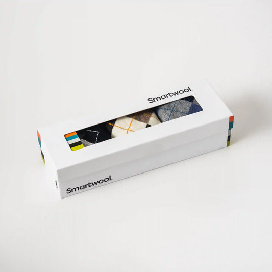 Everyday Diamond Jim Argyle Crew Socks Trio Gift Box